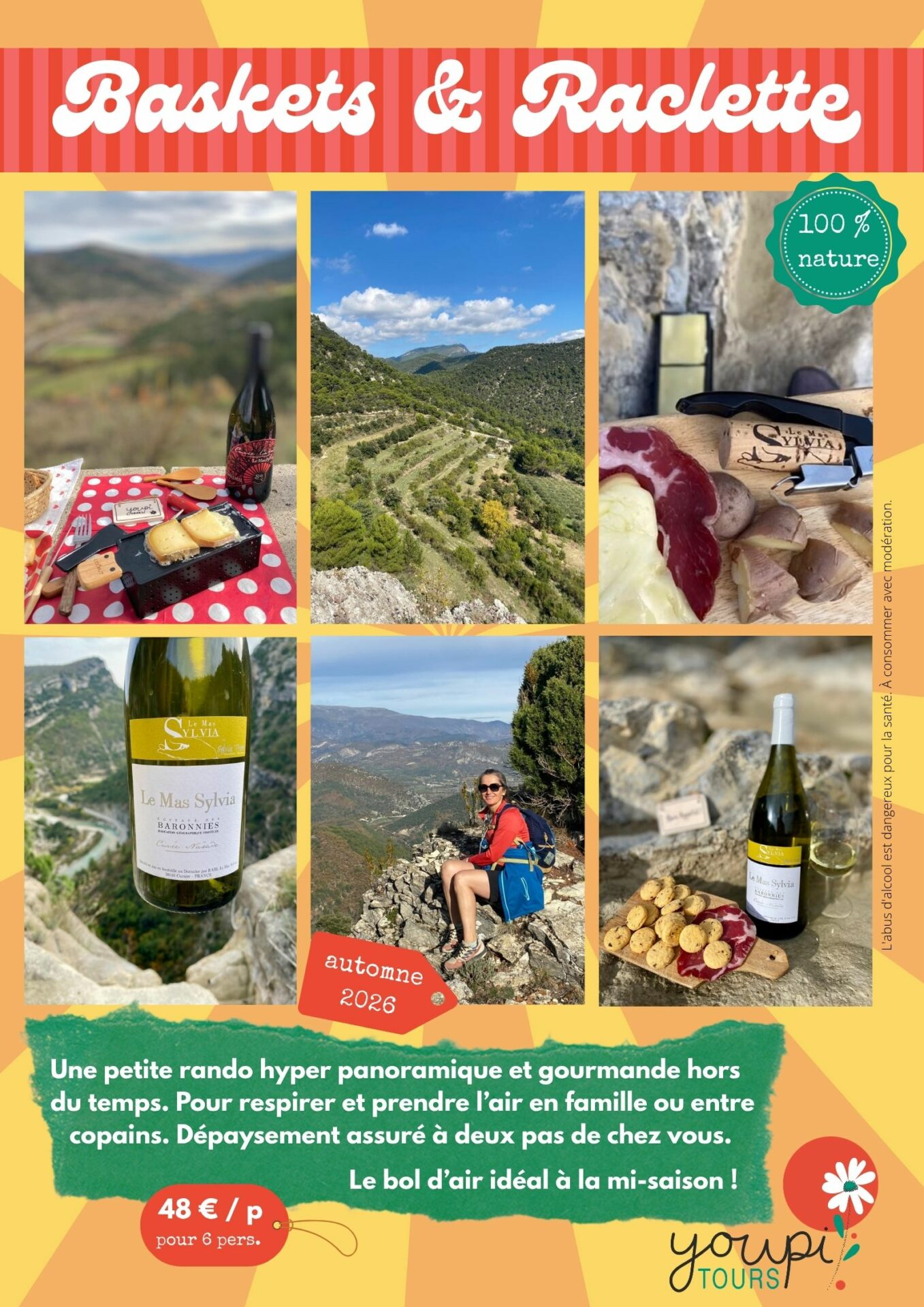 Baskets et raclette avec Youpi Tours - un super bol d'air à l'automne et durant les douces journées d'hiver